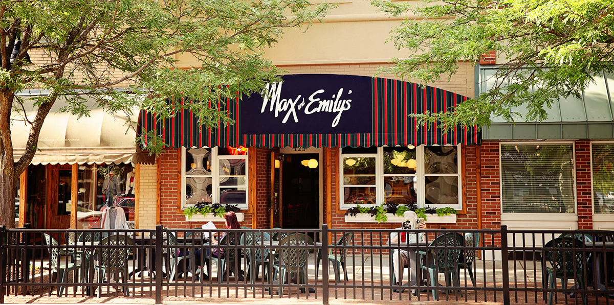 Photo of the front of Max & Emily's